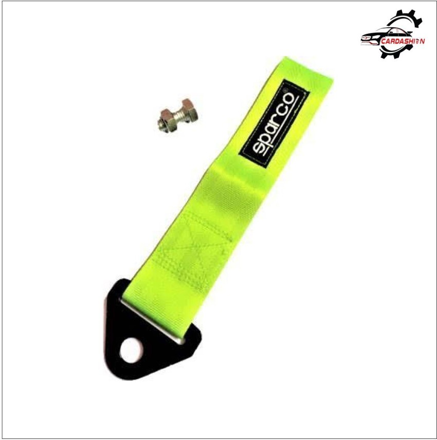 cardashion SPARCO Premium Neon Green Universal Front & Rear Tow Strap/Tow  Hook Towing Belt 20 m Towing Cable Price in India - Buy cardashion SPARCO  Premium Neon Green Universal Front & Rear