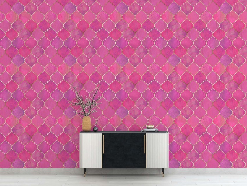 Indian Velvet Decorative Pink Wallpaper Price in India  Buy Indian Velvet  Decorative Pink Wallpaper online at Flipkartcom