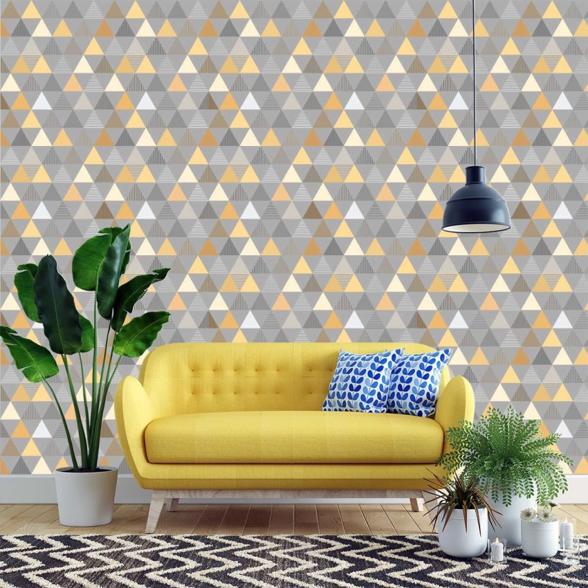 Indian Velvet Decorative Grey Yellow Wallpaper Price in India  Buy Indian  Velvet Decorative Grey Yellow Wallpaper online at Flipkartcom