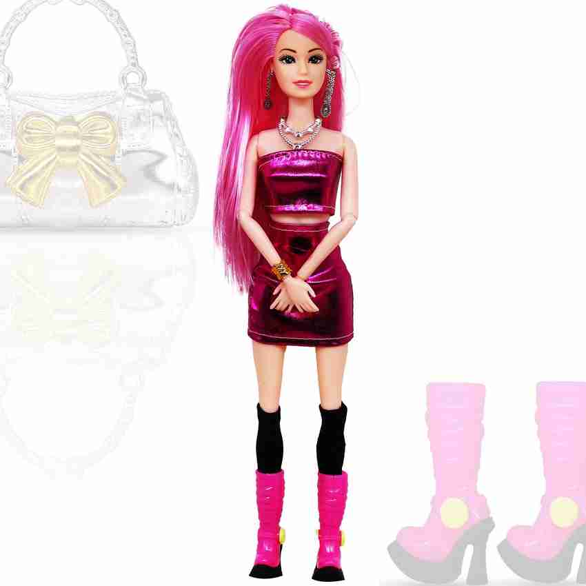 Aseenaa Fancy Doll Toy Set with Movable Joints Ornaments for