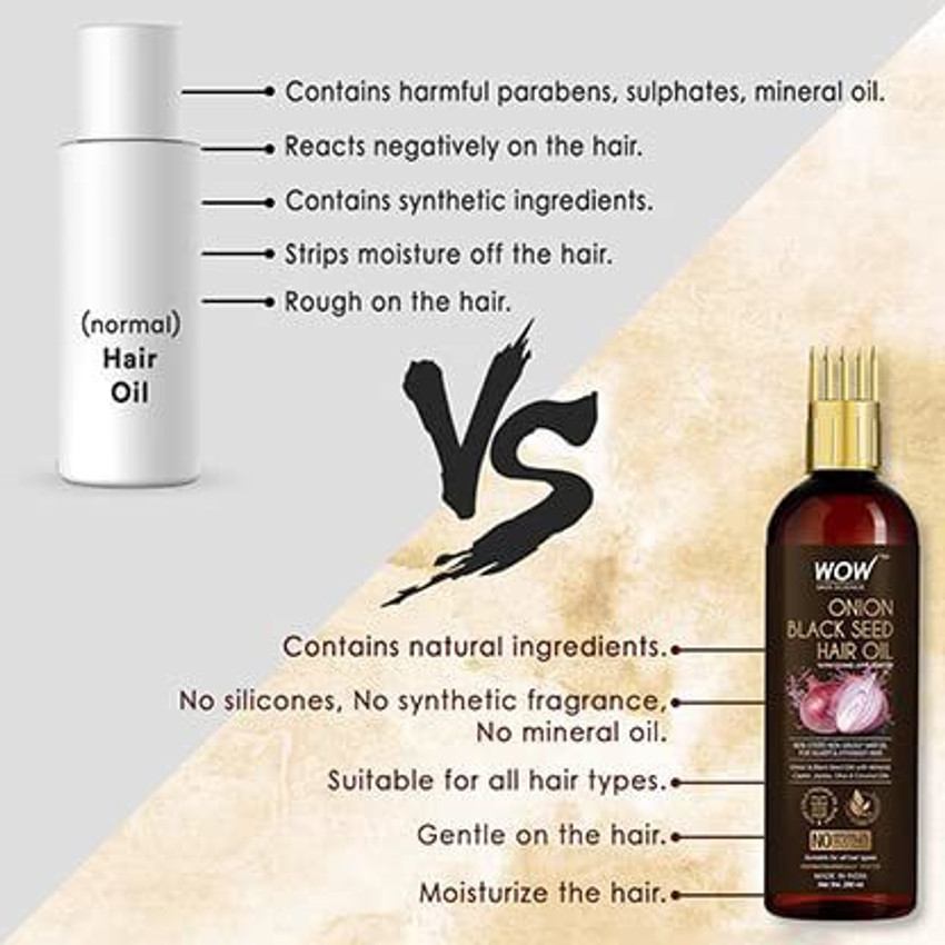 Wow onion black shop seed hair oil