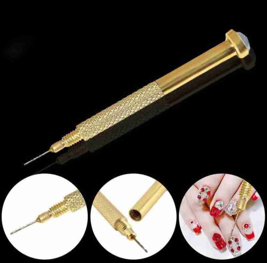 Nail Piercing Jewellery Charms Tool Hand Drill Hole Maker Dotting Pen