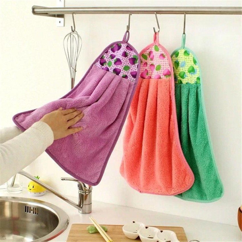 Multicolor Kitchen Hand Towel Microfiber Sink Hanging Towel