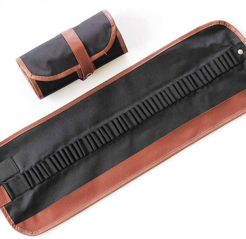 Personalised Buffalo Leather Roll Up Pencil Case