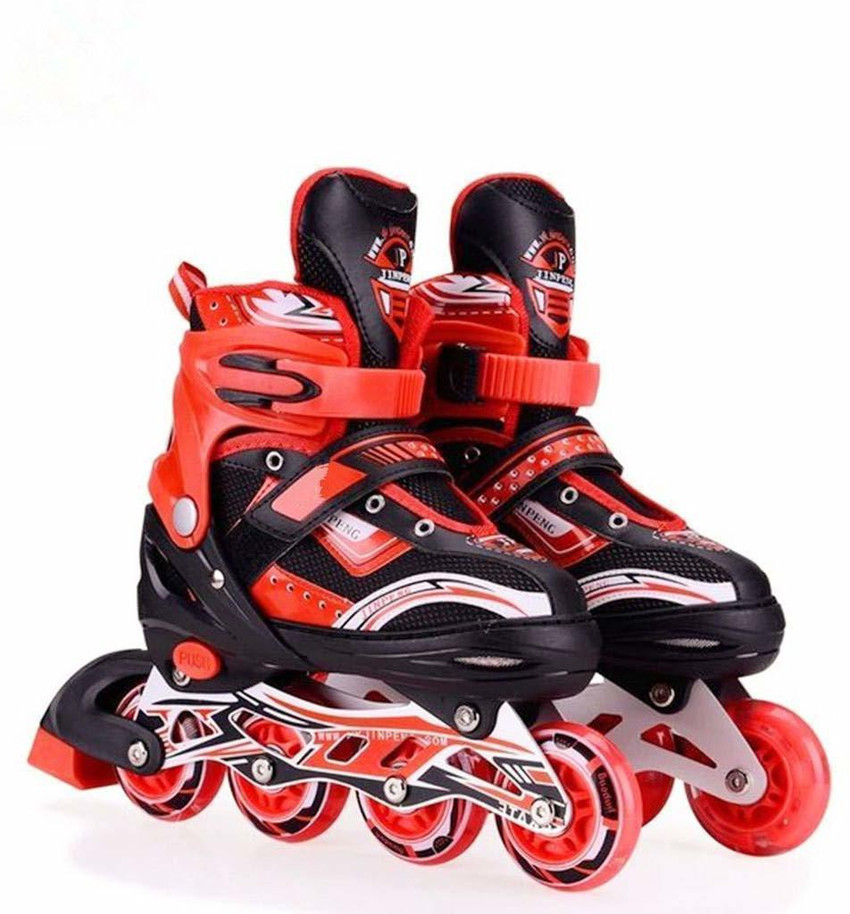 Ziya Skating red color Shoe have different size and with wheel In