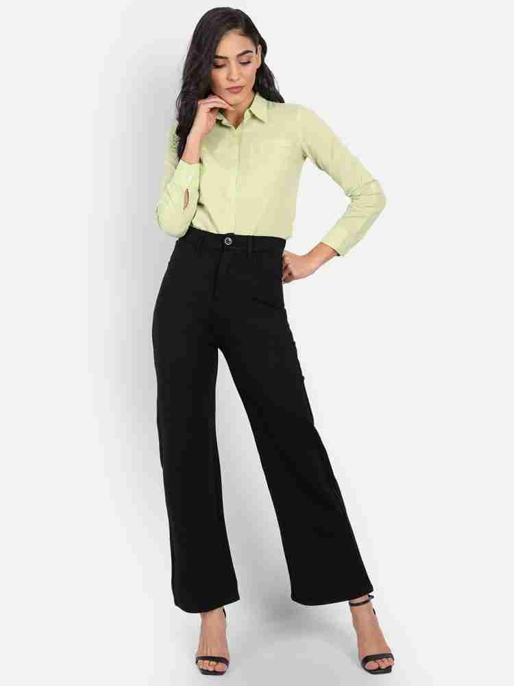 ETLY Relaxed Women Black Trousers - Buy ETLY Relaxed Women Black Trousers  Online at Best Prices in India