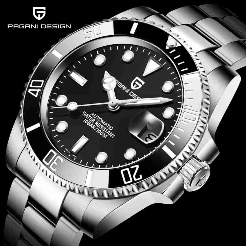 Buy Pagani Design Waterproof Mechanical Automatic Stainless Steel 40MM  Watch (Submariner) Analog Watch - For Men DW-63 Online at Best Prices in  India