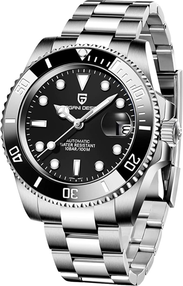 Pagani Design Waterproof Mechanical Automatic Stainless Steel 40MM Watch  (Submariner) Analog Watch - For Men - Buy Pagani Design Waterproof  Mechanical Automatic Stainless Steel 40MM Watch (Submariner) Analog Watch - For  Men