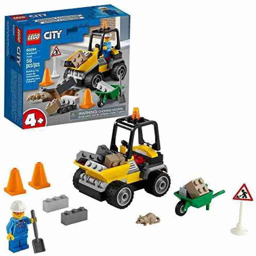 cabriolet heldig Gnaven LEGO City Roadwork Truck 60284 Toy Building Kit; Cool Roadworks  Construction Set for - City Roadwork Truck 60284 Toy Building Kit; Cool  Roadworks Construction Set for . Buy Building Sets toys in