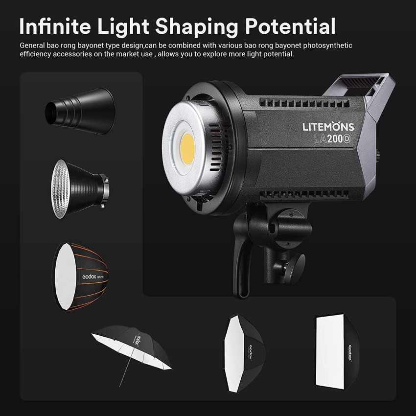 GODOX LA200D 101000 lx Camera LED Light Price in India - Buy GODOX