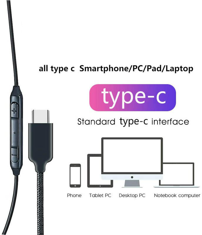 TROST AK G Type C Jack Handsfree for Sam S22 Ultra Tab S8 A53 5G