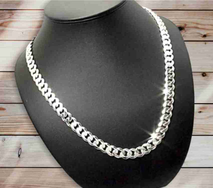 Silver chain deals for men flipkart