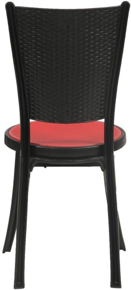 Supreme IRIS CHAIR BLACK RED SET OF 2 Plastic Outdoor Chair