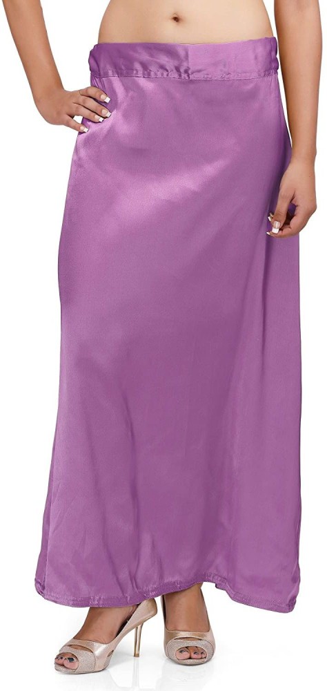 Sari Petticoat Stitched Indian Saree Petticoat Adjustable Waist Sari Skirt  (Dusty Rose) 
