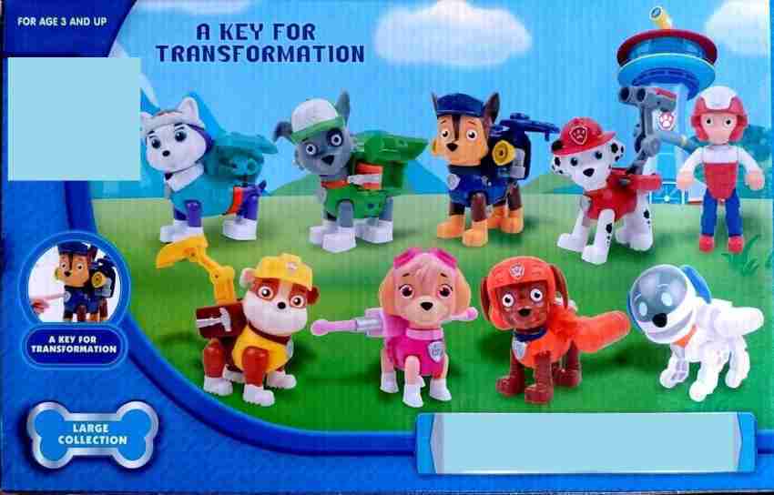 Kn2 MART 8in1 Paw Patrol Pup Buddies Action Pack Dog Rescue Team