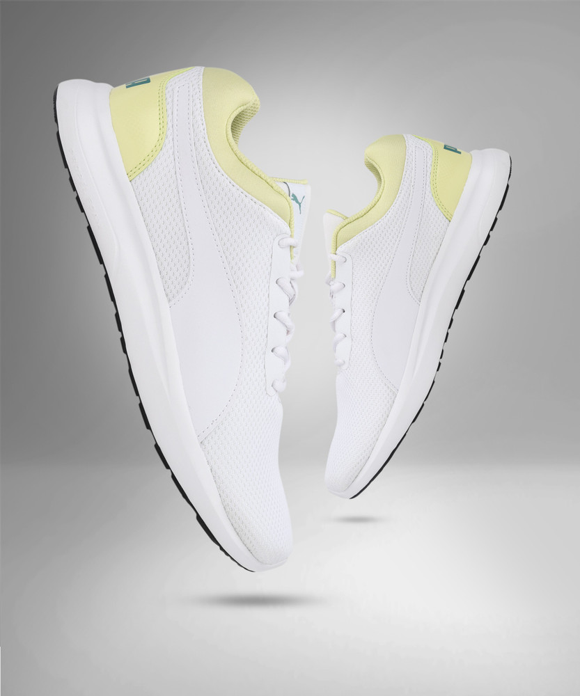 Yellow and white puma shoes hotsell