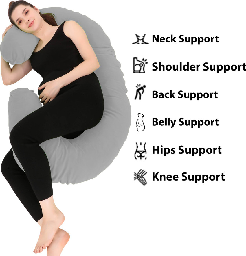 Tri City Comfort Microfibre Solid Pregnancy Pillow Pack of 1 Buy