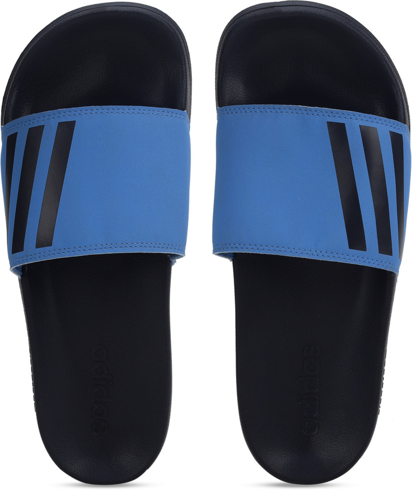 Adidas best sale slippers blue