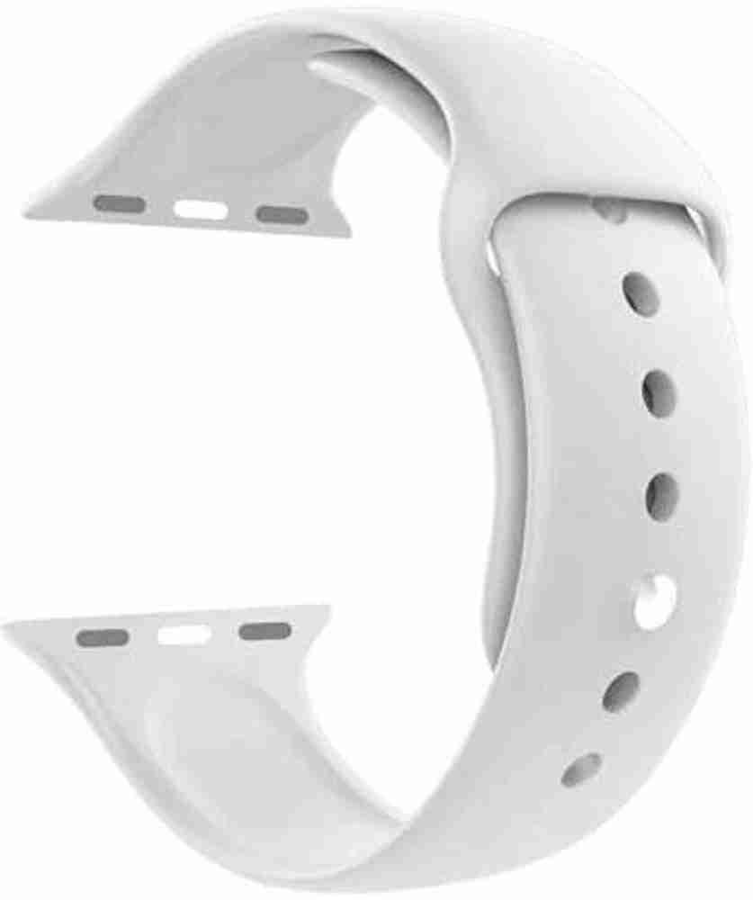 Speeqo Off White Silicone Apple WatchBand 42 44 45mm Smart Watch