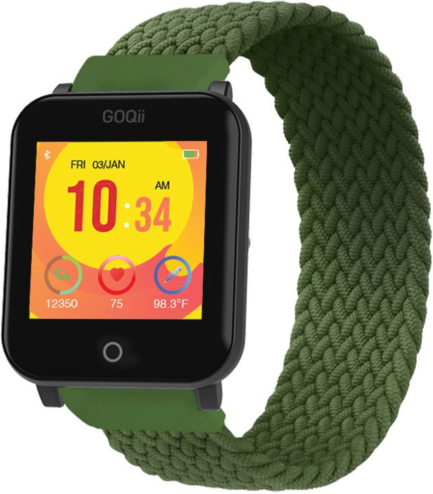 GOQii Smart Vital Junior for Kids Fitness Body Temp with 3 Months Health Coaching Smartwatch Price in India Buy GOQii Smart Vital Junior for Kids Fitness Body Temp with 3 Months