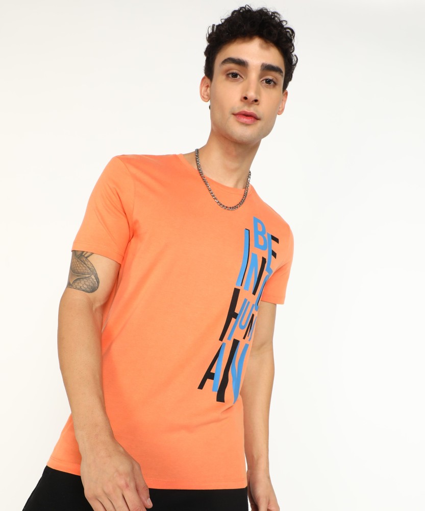 Being human orange outlet t shirt