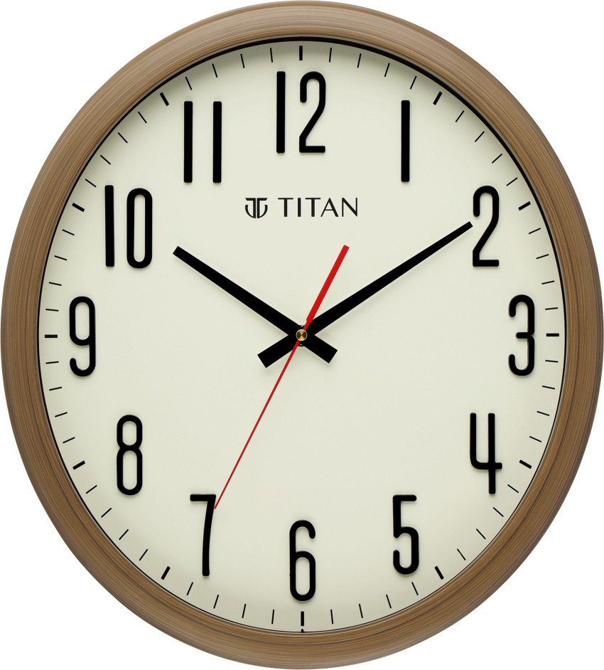 Titan Analog 36.5 cm X 36.5 cm Wall Clock Price in India Buy Titan Analog 36.5 cm X 36.5 cm Wall Clock online at Flipkart