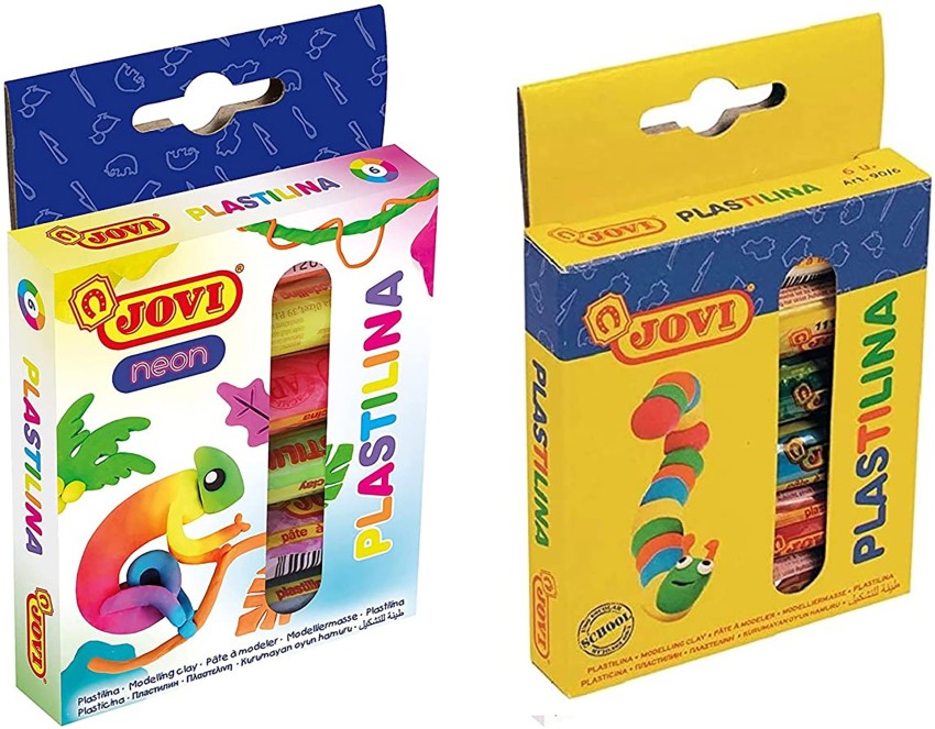 Jovi Plastilina Reusable and Non-Drying Modeling Clay; 3 Package