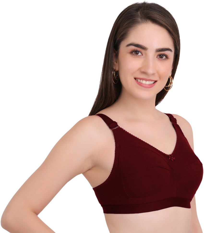 Buy SKDREAMS Women Multicolor Solid Cotton Blend Pack of 6 Bras