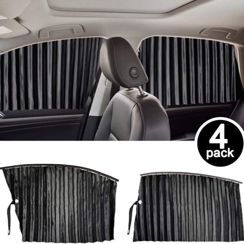 2pcs Car Side Window UV Protection Curtain Sun Shade Vehicle