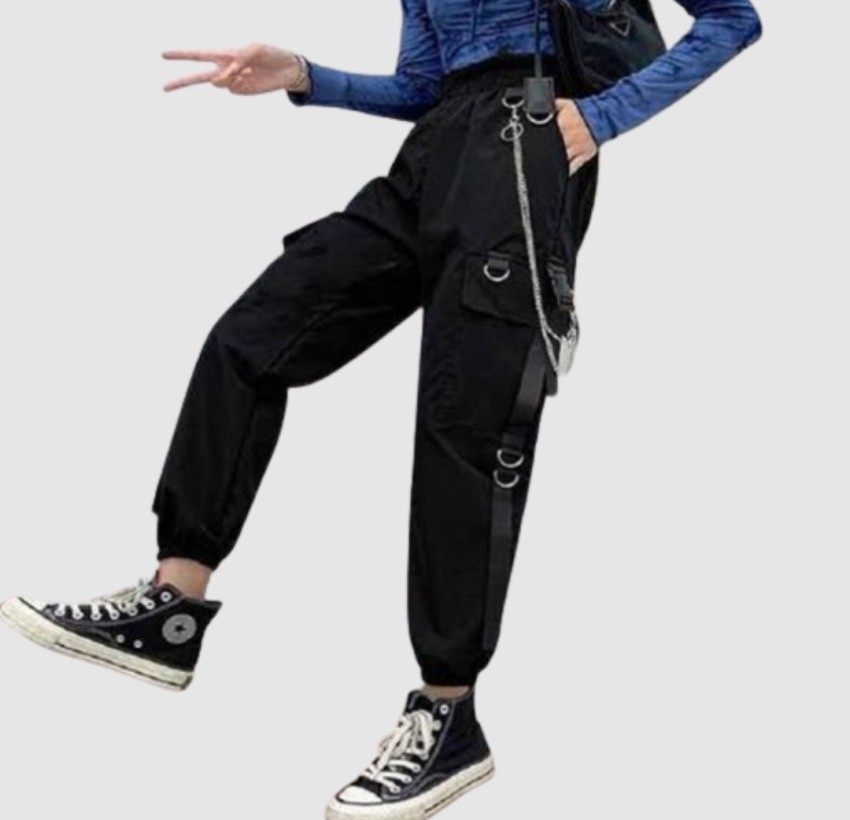 Buy Women Baggy Cargo Pants with Pocket Y2k High Waist Hip Hop Loose  Joggers Cargo Trousers Casual Sweatpant Streetwear Khakipocket Small at  Amazonin