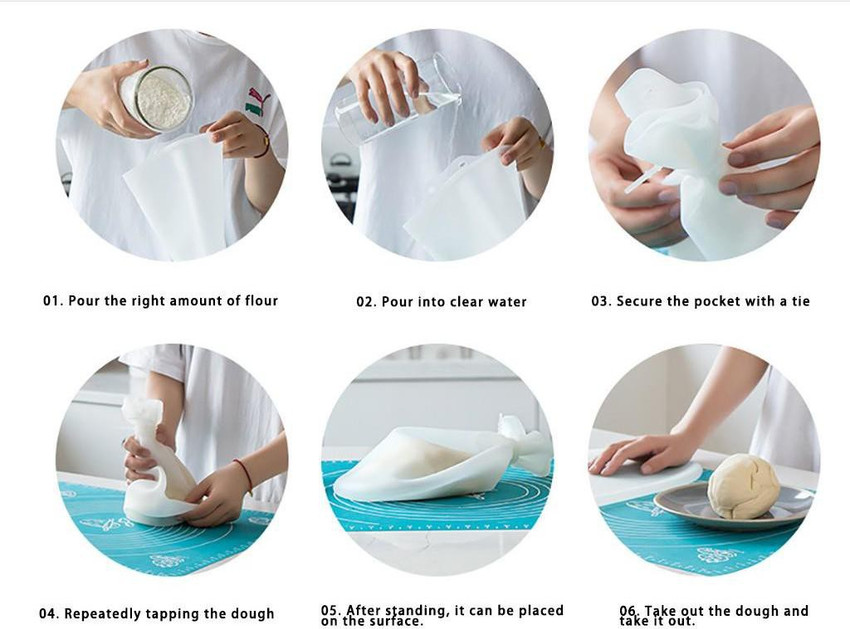 Silicone bag for kneading dough online