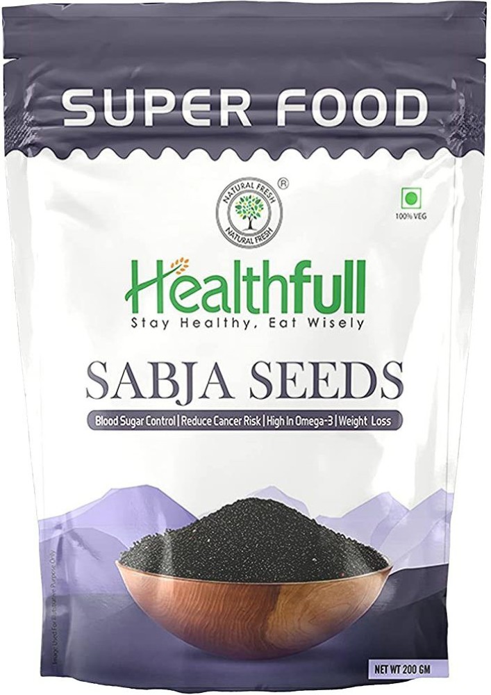 Natural Fresh Healthfull Basil Seeds 200g Tukmaria Seeds Sabja