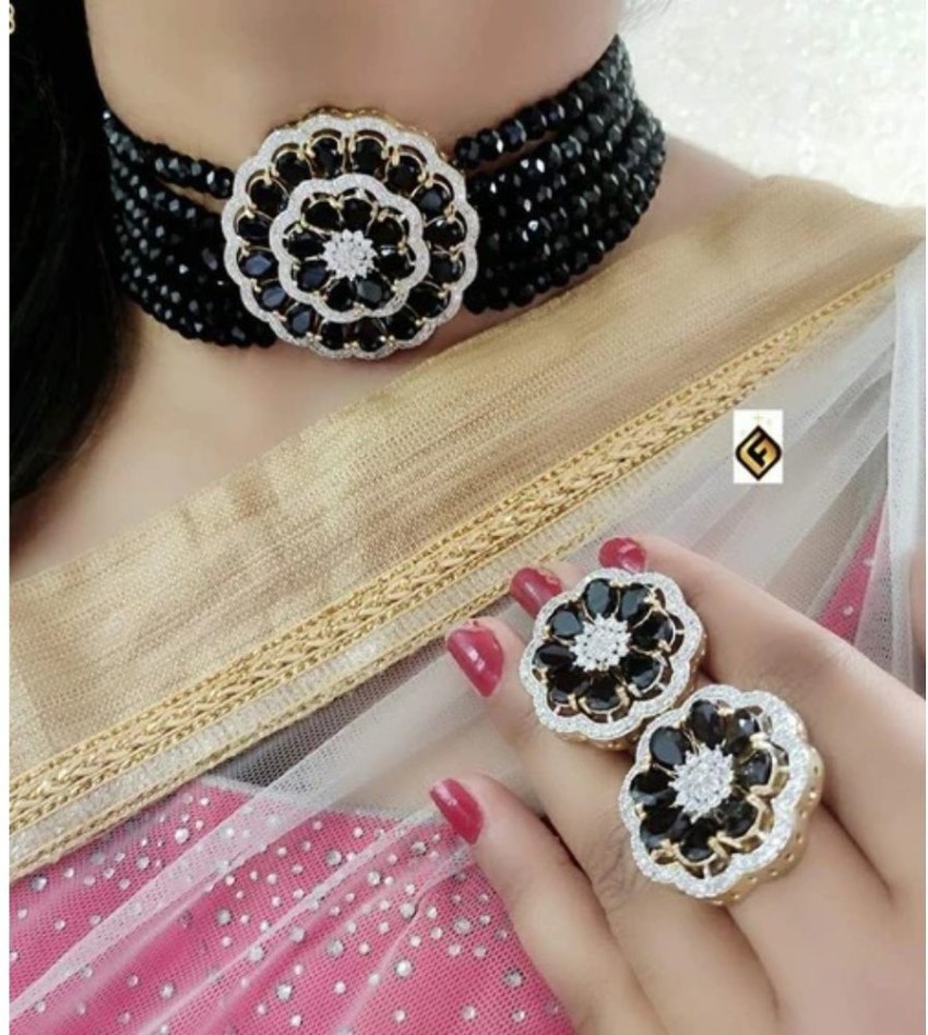 Flipkart black clearance metal jewellery