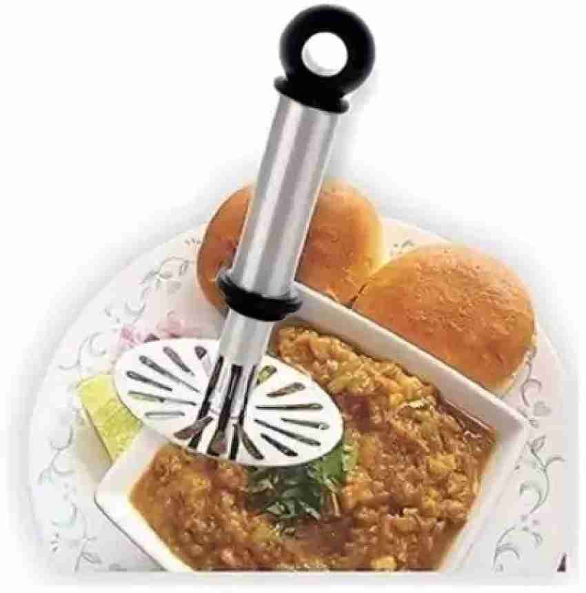 Hand Masher Potato Vegetable Pav Bhaji Masher for Kitchen Tools with Wood  Handle