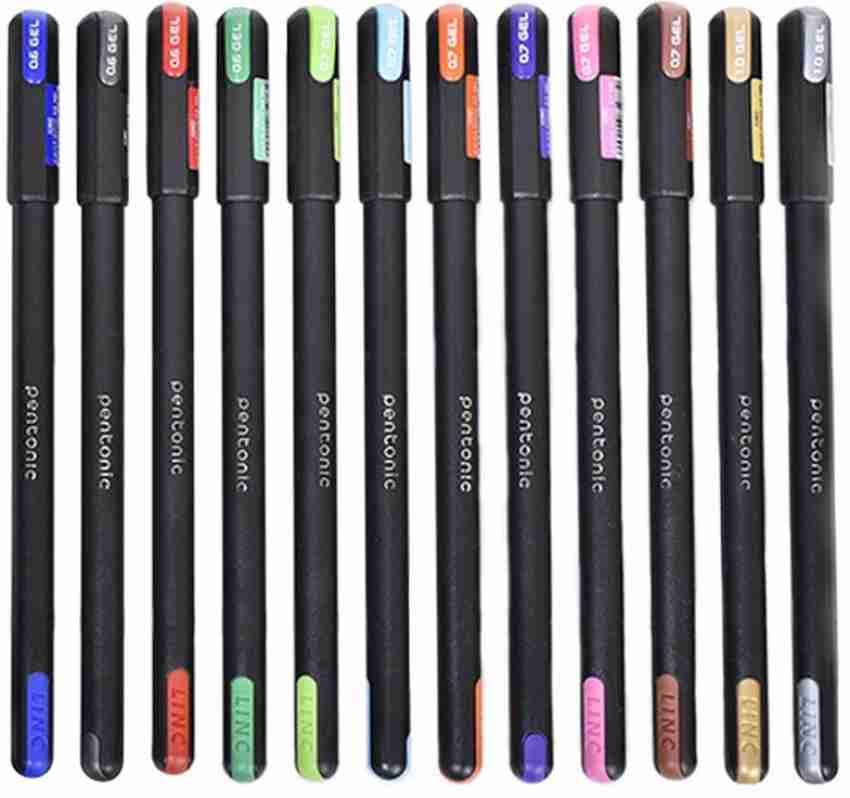 Linc Pentonic Multi Ink Colour With White Gel Pen - Buy Linc Pentonic Multi  Ink Colour With White Gel Pen - Gel Pen Online at Best Prices in India Only  at