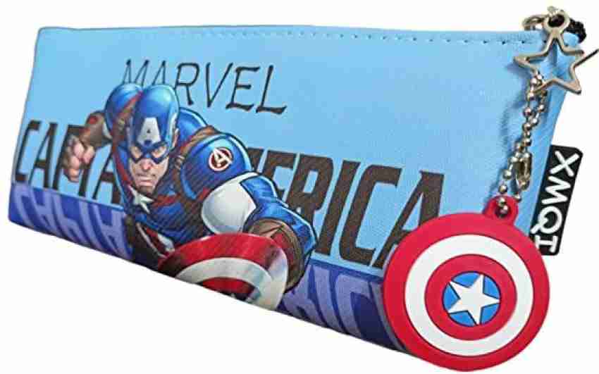 Buy JELLIFY Captain America Pencil Pouch for Kids Zipper Closer for Pencil  Box (Set of 1, Light Blue) Online at Best Prices in India - JioMart.
