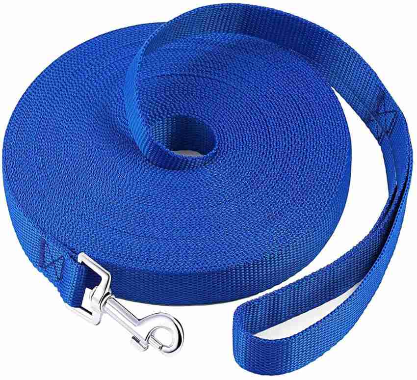 Quickato Dog Belt Nylon Long Leash Dog Training Blue 20 Feet Lengthy Dog Leash Dog Collar Leash Price in India Buy Quickato Dog Belt Nylon Long Leash Dog Training Blue