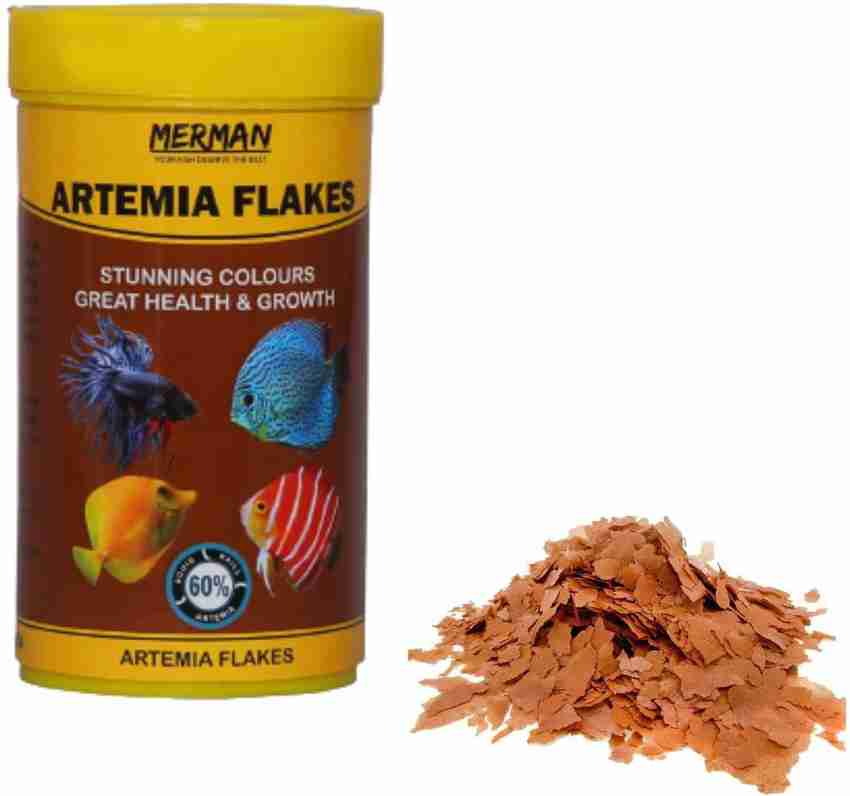 VAYINATO Merman Artemia Flakes Natural Aquarium Flakes Fish Food