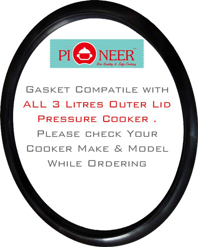 Pioneer 3 Litres Hard Anodised Outer Lid Pack of 1 175 mm Pressure Cooker Gasket Price in India Buy Pioneer 3 Litres Hard Anodised Outer Lid Pack of 1 175 mm Pressure Cooker