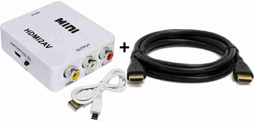 VSDHANDA HDMI2AV CONVERTER with RCA +1.5M HDMI,RCA /CVSB L/R Video 1080P  (combo pack) Media Streaming Device - VSDHANDA 