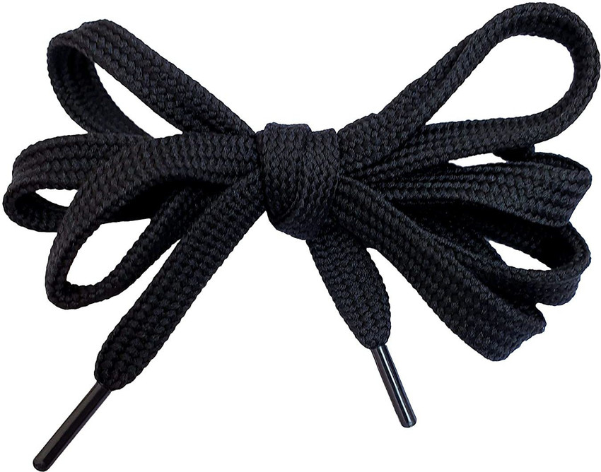 ELECSA Black Flat Shoelaces Shoe Laces For Boys And Girls women 2