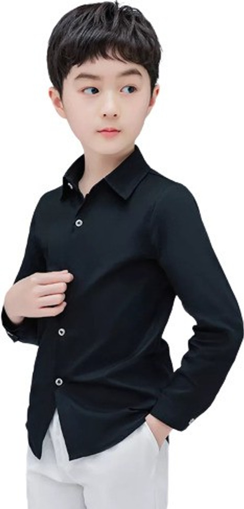 ishavasyam Boys Solid Formal Black Shirt Buy ishavasyam Boys