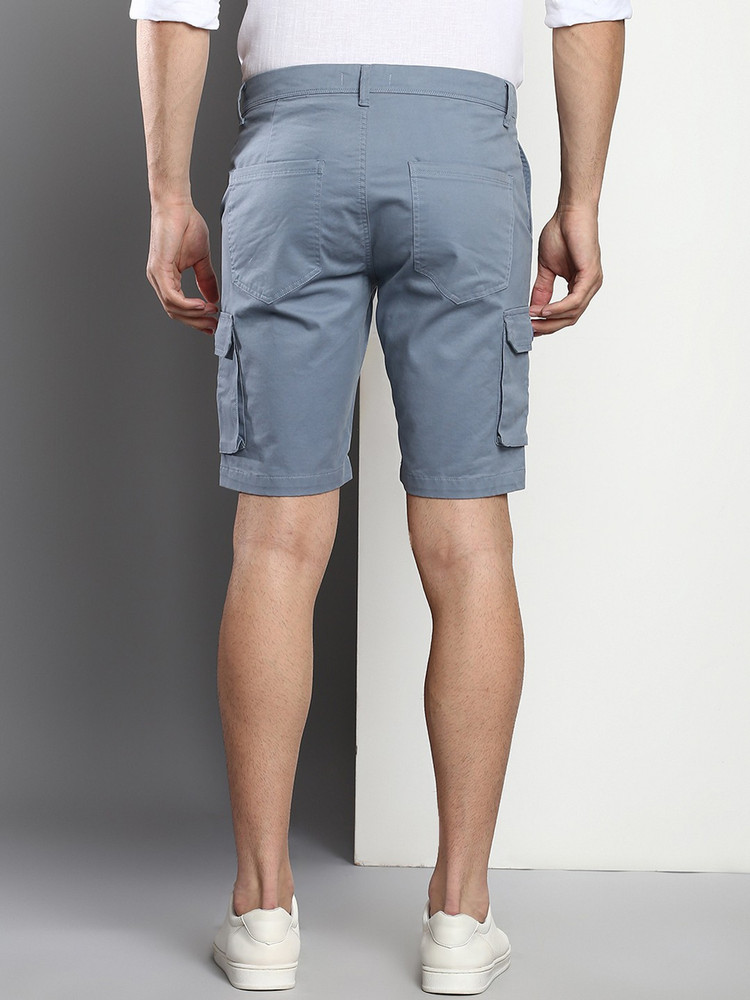 Dennis Lingo Solid Men Blue Cargo Shorts Buy Dennis Lingo Solid
