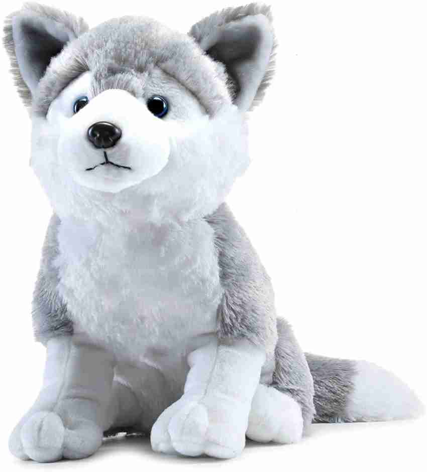 Webby Big Size Plush Husky Dog Stuffed Animal Soft Toy Gifts for Kids and Adult 40 cm Big Size Plush Husky Dog Stuffed Animal Soft Toy Gifts for Kids and