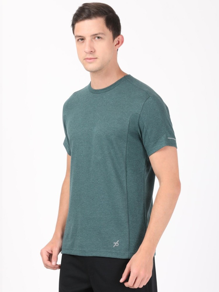 JOCKEY Solid Men Round Neck Green T-Shirt - Buy JOCKEY Solid Men Round Neck  Green T-Shirt Online at Best Prices in India