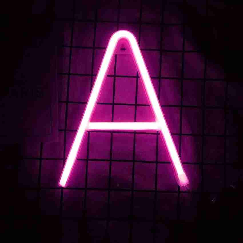 Letter a neon light outlet