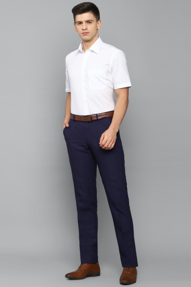 Buy Navy Trousers & Pants for Men by LOUIS PHILIPPE Online