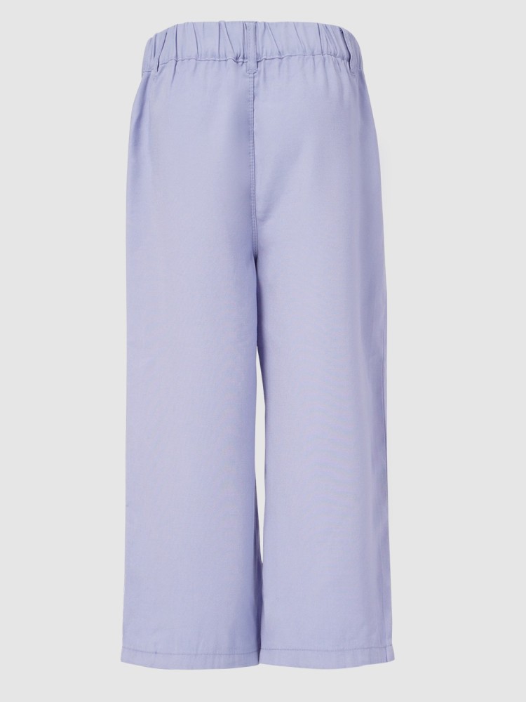 Wide twill trousers  Light purple  Ladies  HM IN
