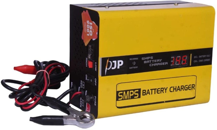 PJP 12 Volts 10 Amps Automatic Battery Charger with 12V Charger 220 Ah  Battery for All Vehicles Price in India - Buy PJP 12 Volts 10 Amps  Automatic Battery Charger with 12V