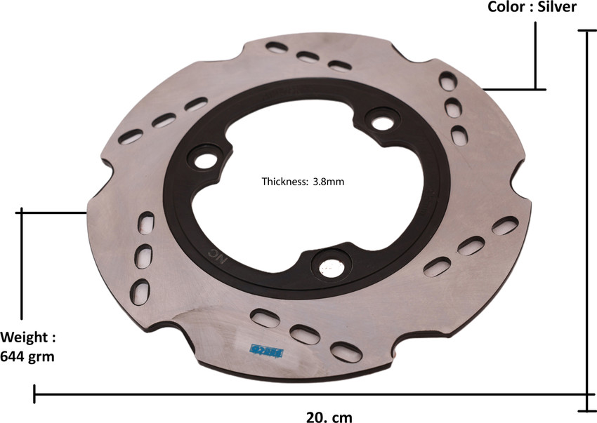 Apache rtr 180 rear disc plate price 2025